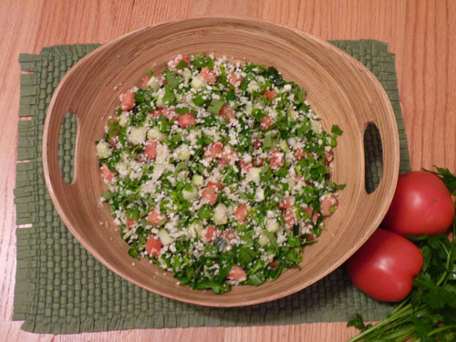 Raw Food Recipe: Cauliflower Tabbouleh