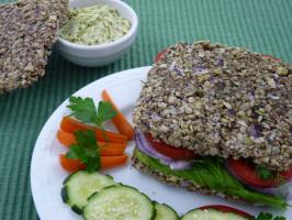 Raw Food Recipe: Healthy Whole Wheat Sandwich