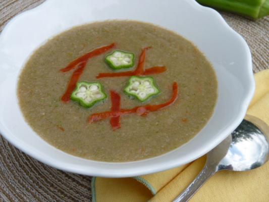Raw Food Recipe: Savory Okra Tomato Soup