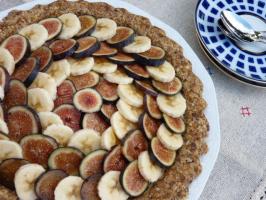 Raw Food Recipe: Banana Fig Tart