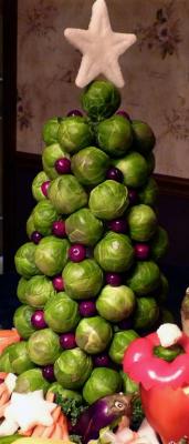 Raw Food Recipe: Brussels Sprouts Christmas Tree