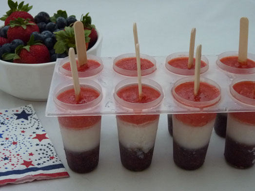 Raw Food Recipe: Berry Striped Popsicles