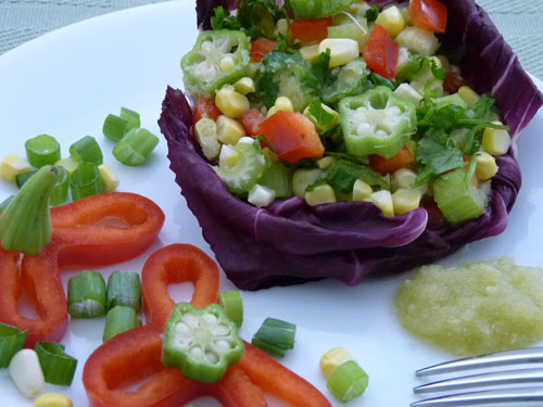 Raw Food Recipe: Summer Corn Salad with Cucumber Cumin Dressing