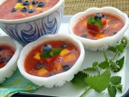 Raw Food Recipe: Watermelon Sweet Mint Soup