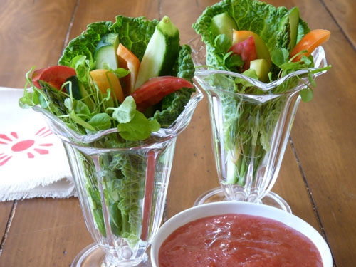 Raw Food Recipe: Veggie Wraps with Plum Ginger Sauce