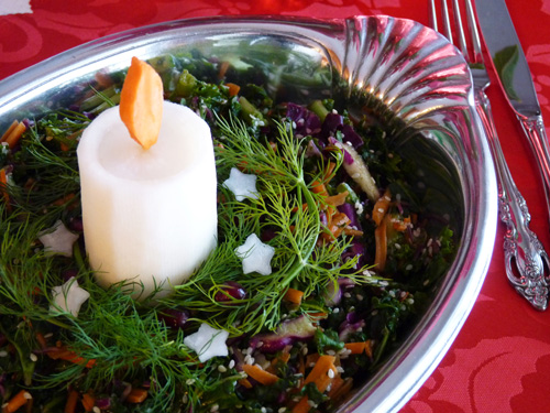 Raw Food Recipe: Sesame Kale Salad