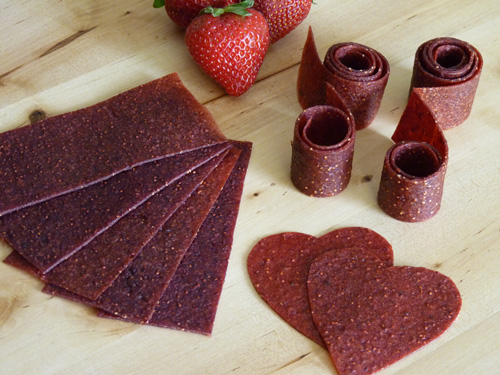 Raw Food Recipe: Strawberry Fields Fruit Leather