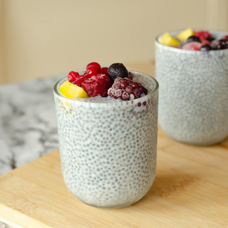 Vanilla Chia Pudding with Mango and Berries | Beautiful On Raw