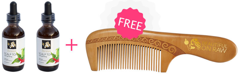Special deal - wooden comb and scalp tonic
